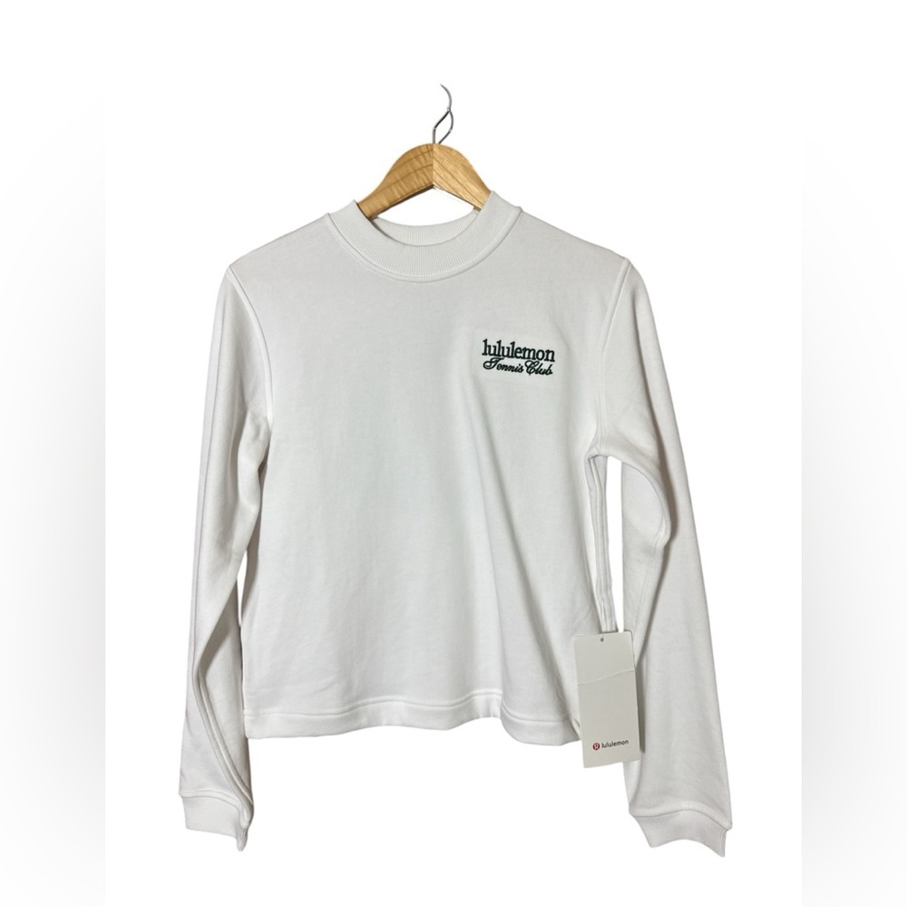 Lululemon Cotton French Terry Crew Pullover β Tennis Club - Picture 3 of 5
